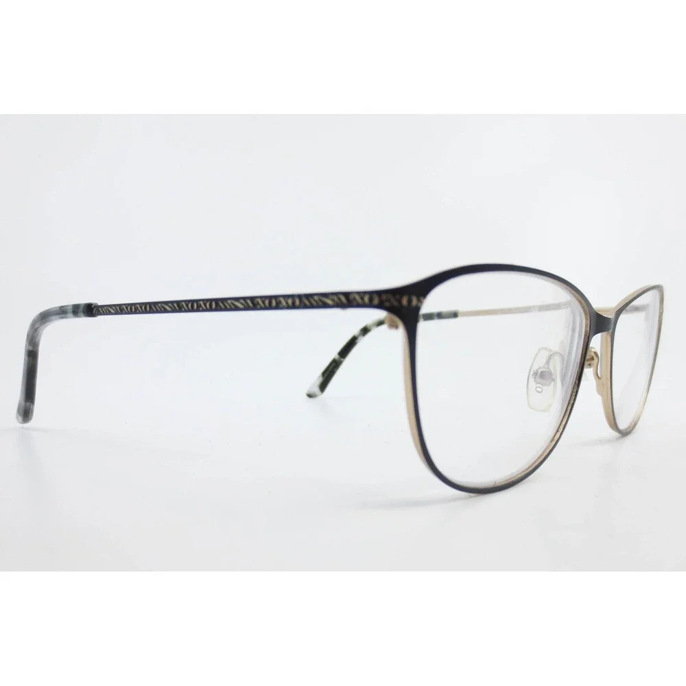 XOXO Sarasota Black Gold Cat Eye Eyeglass Frames 54-15-135 BLCK Metal Glasses